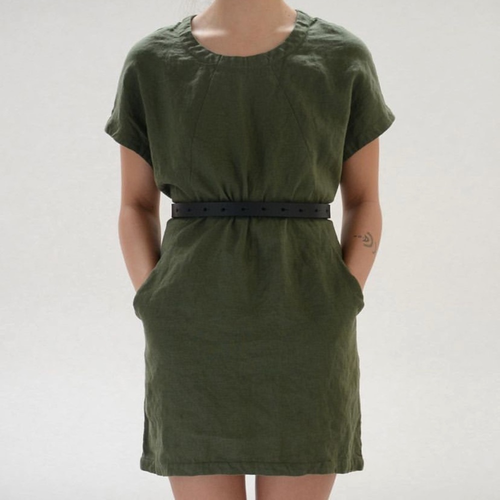 Hoi Bo Linen Mini Dress